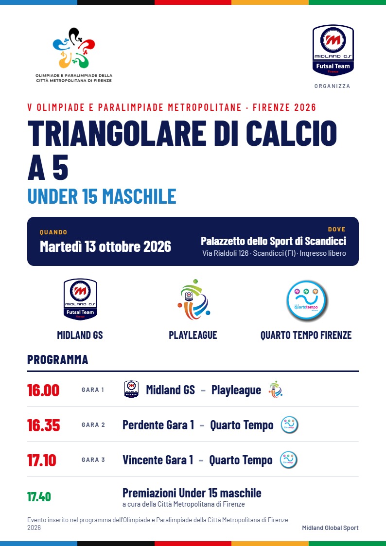 Il programma del 13 ottobre