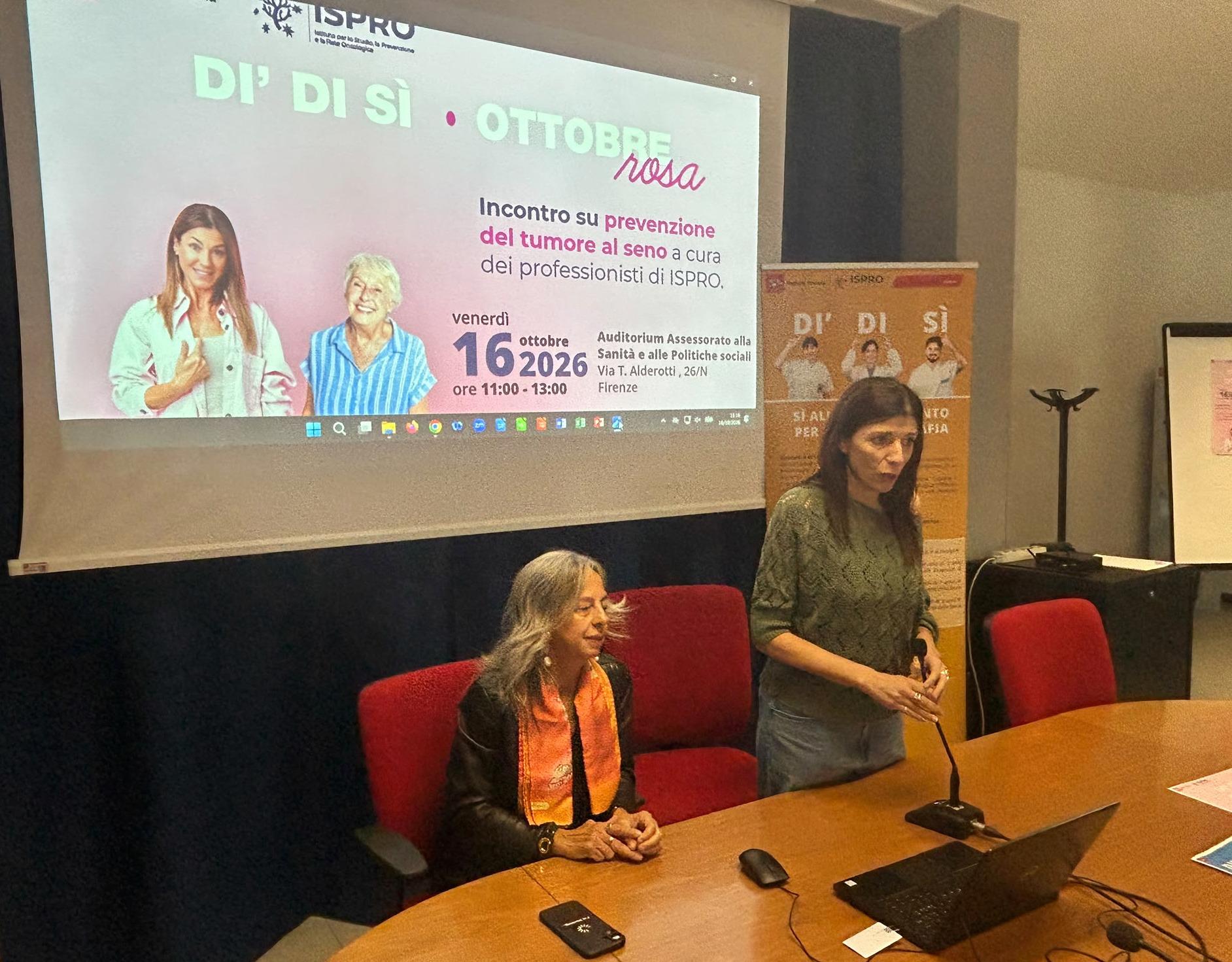 L'assessora Monia Monni con Simona Dei - fonte foto comunicato stampa