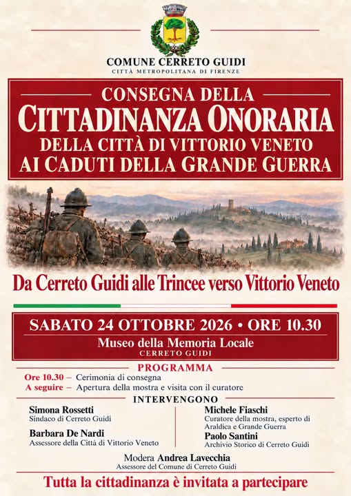 Cerreto Guidi ricorda la Grande Guerra