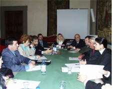 La delegazione rumena in Palazzo Medici Riccardi