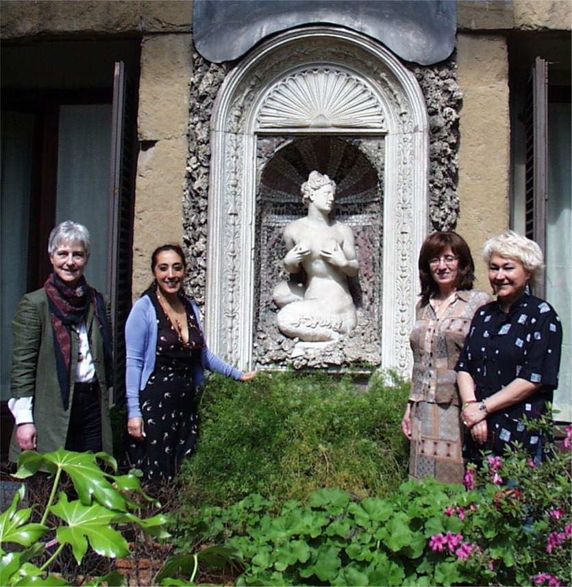 Da destra: lassessore Marzia Monciatti, Christine Nassrallah, uninterprete, Simonetta dAquino Allder (ambasciata canadese in Italia), in Palazzo Medici Riccardi
