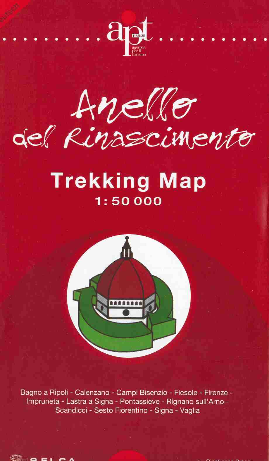 La copertina della Trekking Map dell'Anello del Rinascimento