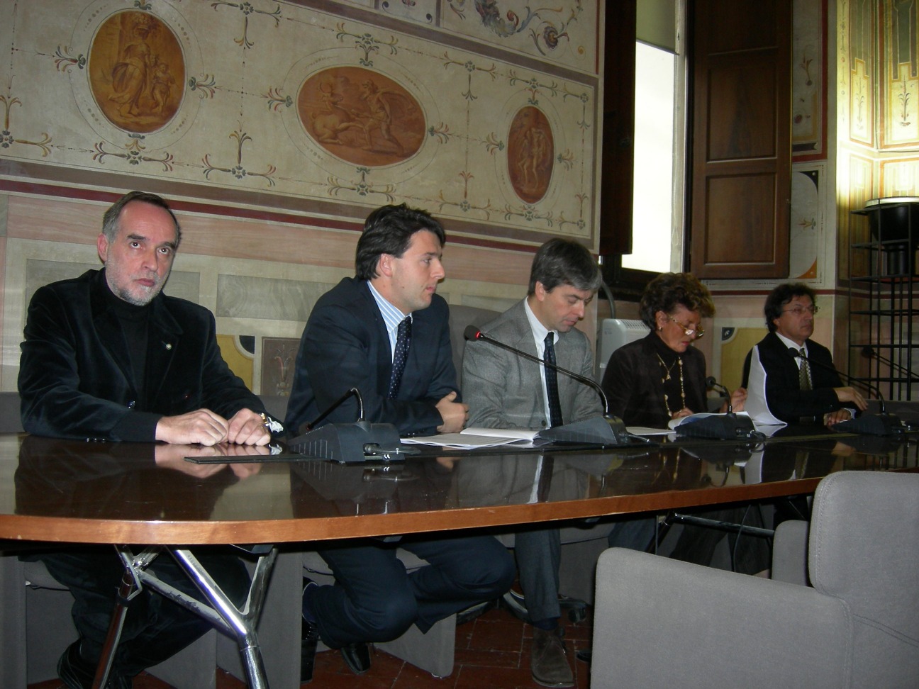 Da sinistra: Gori, Renzi, Domenici, Folonari, Preiti