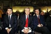 Presidente Matteo Renzi,Ministro Francesco Rutelli e Sindaco Leonardo Domenici