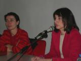 Da sinistra Valeria Cavallini, responsabile Pallium, e Sara Biagiotti, presidente Comitato Pari Opportunità Provincia di Firenze