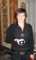 Elisabetta Perrone con la Medaglia d'Oro