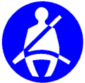 Simbolo obbligo cinture di sicurezza
