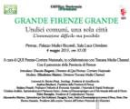 Programma del convegno 'Grande Firenze Grande'