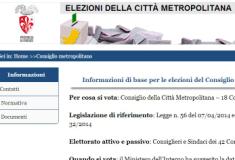 Sezione sulle elezioni metropolitane sul sito della Provincia di Firenze