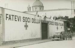 Sede della Croce Rossa di Firenze in una immagine storica