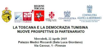 Invito al convegno 'La Toscana e la democrazia tunisina'
