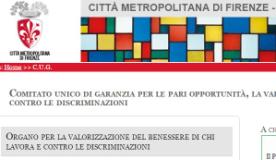 Pagina web del Cug della Citta' Metropolitana di Firenze