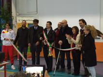 L'inaugurazione della palestra. Da sx il consigliere Massimiliano Pescini, il Sindaco Francesco Casini e il consigliere Giampiero Mongatti