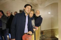 Il Sindaco Dario Nardella e l'archeologa Carlotta Bigagli durante il sopralluogo agli scavi (foto di Antonello Serino, redazione di Met)