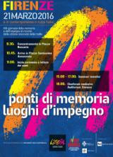 Manifesto della Giornata della Memoria e dell'Impegno in ricordo delle vittime innocenti delle mafie