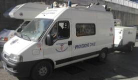 La squadra Protezione civile Comune-Metrocitta' alla partenza da Firenze