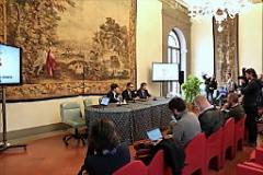 Un momento della presentazione dell'accordo (foto di Antonello Serino, Ufficio Stampa - Redazione di Met)
