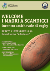 “Welcome I Maori a Scandicci”, incontro amichevole di rugby al Bartolozzi