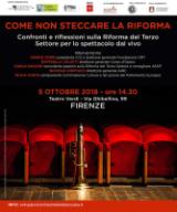 Locandina convegno 'Come non steccare la Riforma'