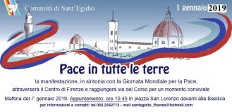 'Pace in tutte le terre' a Firenze per cominciare il 2019