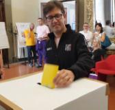 Il Sindaco Dario Nardella vota in Palazzo Medici Riccardi per il rinnovo del Consiglio della Città Metropolitana di Firenze