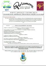 Locandina della serata a favore dell'Ospedale Pediatrico Meyer (immagine da comunicato)