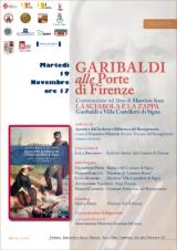 La locandina per la presentazione di 'Garibaldi alle Porte di Firenze' di Maurizio Sessa