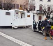 Info point della protezione civile a Barberino (foto Daniela Mencarelli)
