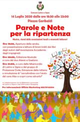 Lastra a Signa. Martedì 14 luglio in piazza Garibaldi l’iniziativa “Parole e Note per la Ripartenza”