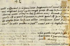 Manoscritto alla Biblioteca Roncioniana