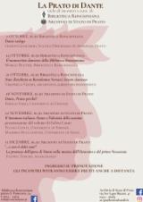 Programma incontri 'La Prato di Dante'