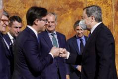 L'incontro fra Nardella e Draghi nell'immagine riportata sul sito di Dario Nardella