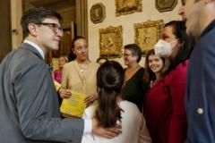 L'incontro con i bambini e i genitori in Palazzo Medici Riccardi