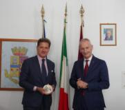 Il Questore Maurizio Auriemma incontra in via Zara il Console Onorario della Norvegia a Firenze