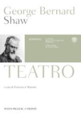 La copertina del volume 'Teatro' di George Bernard Shaw