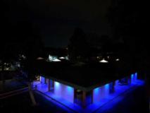 Il Family Center del Meyer si illumina di blu (Fonte foto Meyer)