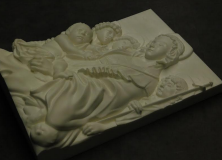 Alessandro Filipepi detto Botticelli (attr.) Madonna col Bambino e san Giovannino con due angeli, mondello in 3D (Fonte foto Galleria dell'Accademia)