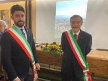 Da sx il sindaco di Montecchio di Terni Federico Gori, il vicesindaco Roberto Fontani (Fonte foto Comune di Barberino e Tavarnelle)