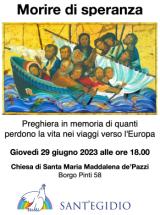 Giovedì 29 giugno a Firenze la preghiera 