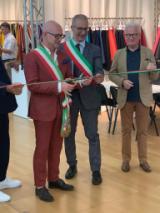 Il sindaco Alessio Spinelli inaugura Leather Preview (Fonte foto Comune di Fucecchio)