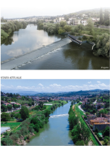 Progetto regionale per creare centrali idroelettriche dalle briglie sull’Arno, al via i lavori alla pescaia di Porto di Mezzo (Fonte foto Comune di Lastra a Signa)