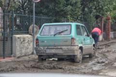 Sospensione momentanea dell'attività di volontariato per l'alluvione a Campi Bisenzio (foto Antonello Serino - Met Ufficio Stampa)