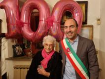 la signora centenaria (Fonte foto Comune di Montemurlo)