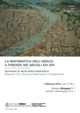 Locandina Unifi La matematica dell'abaco a Firenze