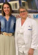La dottoressa Giada con l'infermiera coordinatrice Margelli (Fonte foto Ausl Toscana Centro)