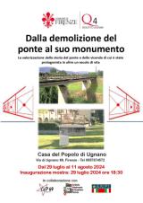 Dalla demolizione del ponte al suo monumento: una mostra storica a Ugnano