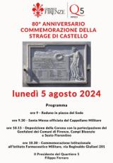 80° anniversario della commemorazione della strage di Castello