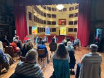 Un momento della conferenza stampa (Fonte foto Comune di FIgline e Incisa Valdarno)