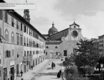 Facciata di Santo Spirito inizi Novecento (Foto Alinari - fonte Comunità Agostiniana di Firenze Basilica di Santo Spirito)