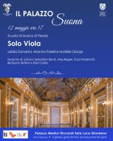 Il Palazzo Suona. Solo Viola con Letizia Zanobini, Arianna Patelli e Matilde Giorgis della Scuola di Musica di Fiesole